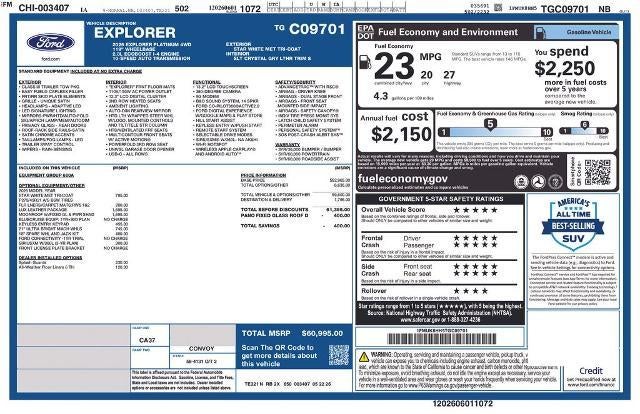 2026 Ford Explorer Platinum 4WD