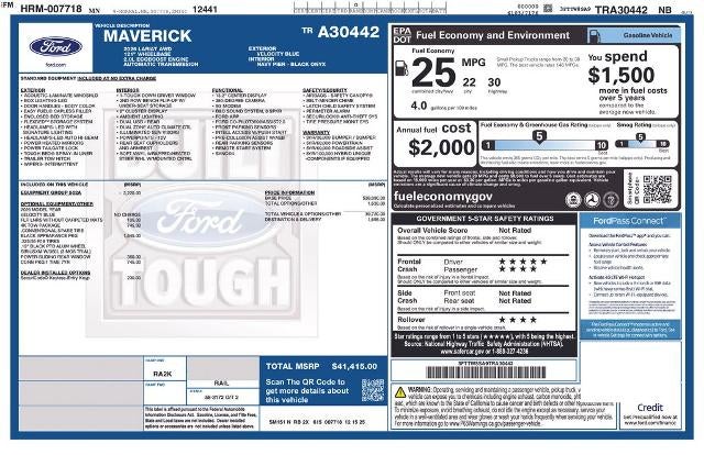 2026 Ford Maverick LARIAT AWD SuperCrew