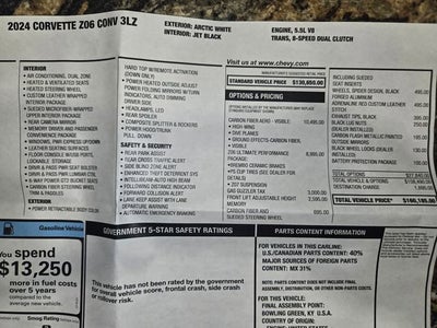 2024 Chevrolet Corvette Z06 3LZ