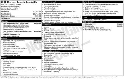 2005 Chevrolet Corvette BASE