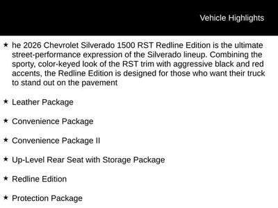 2026 Chevrolet Silverado 1500 RST