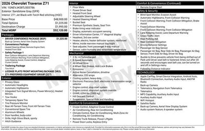 2026 Chevrolet Traverse Z71