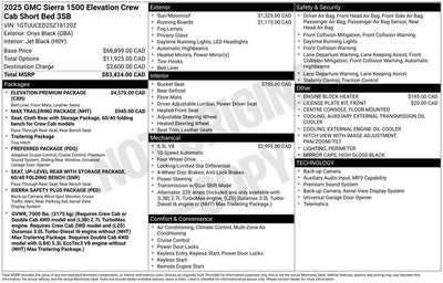 2025 GMC Sierra 1500 Elevation