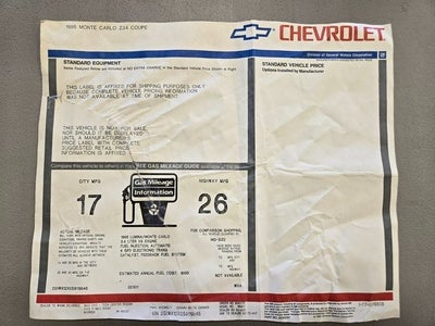 1995 Chevrolet Monte Carlo Z34