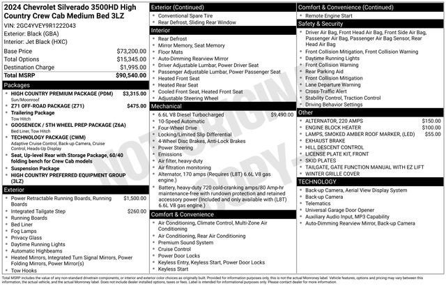 2024 Chevrolet Silverado 3500 HD High Country