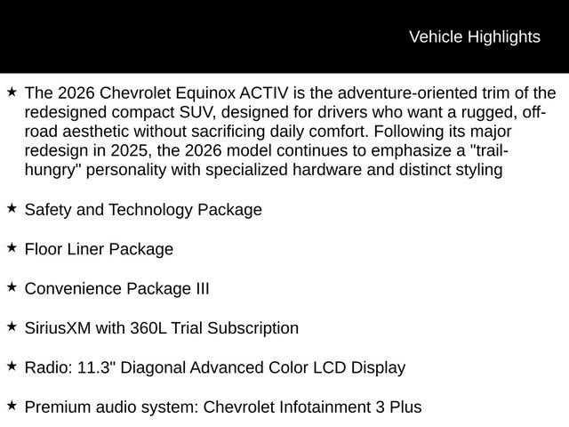 2026 Chevrolet Equinox ACTIV