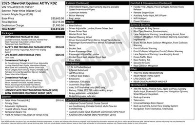 2026 Chevrolet Equinox ACTIV
