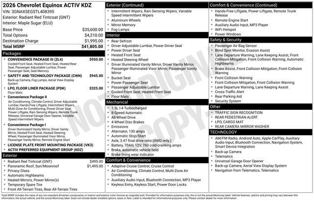 2026 Chevrolet Equinox ACTIV