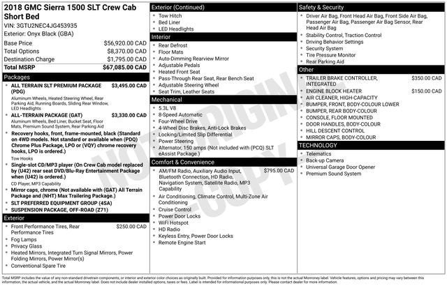 2018 GMC Sierra 1500 SLT