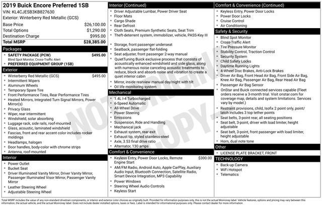 2019 Buick Encore Preferred