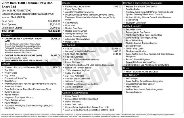 2022 RAM 1500 Laramie