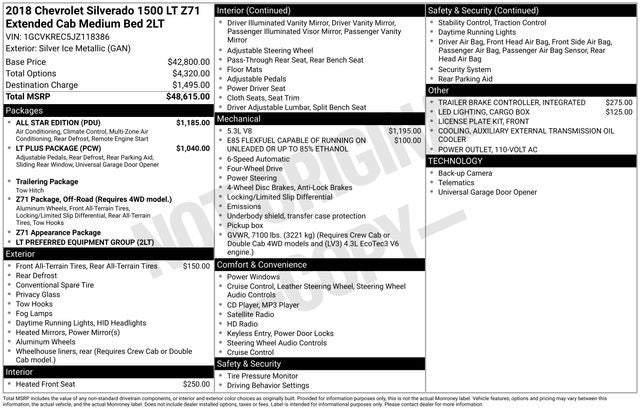 2018 Chevrolet Silverado 1500 LT LT2