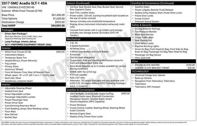 2017 GMC Acadia SLT-1
