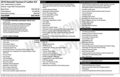 2018 Chevrolet Traverse 3LT