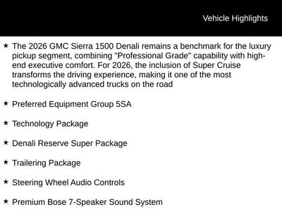 2026 GMC Sierra 1500 Denali