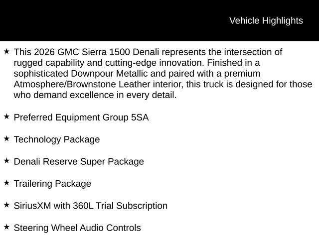 2026 GMC Sierra 1500 Denali