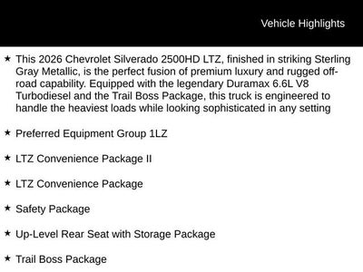 2026 Chevrolet Silverado 2500 HD LTZ