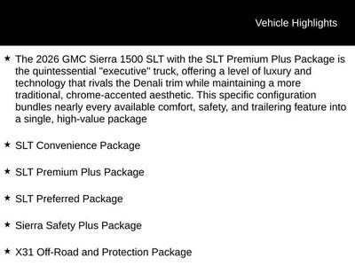 2026 GMC Sierra 1500 SLT