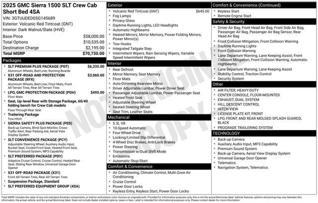 2025 GMC Sierra 1500 SLT