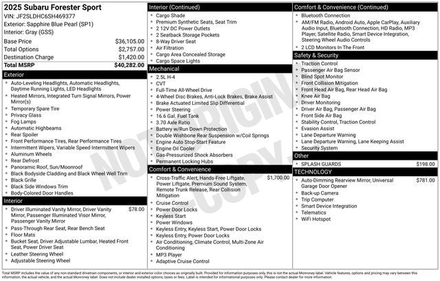 2025 Subaru Forester Sport