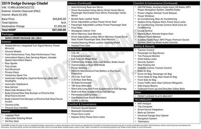 2019 Dodge Durango Citadel