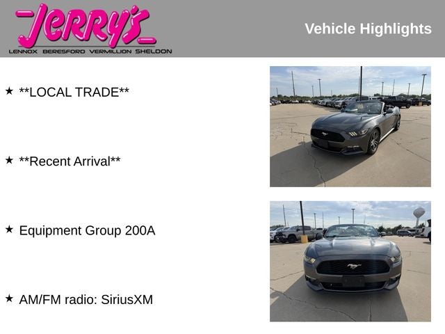 2016 Ford Mustang EcoBoost Premium