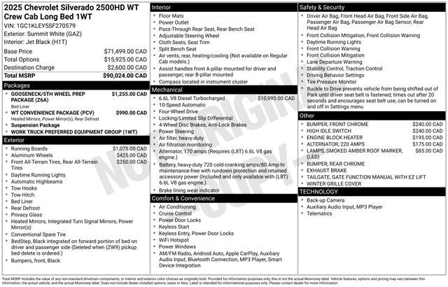 2025 Chevrolet Silverado 2500HD Work Truck