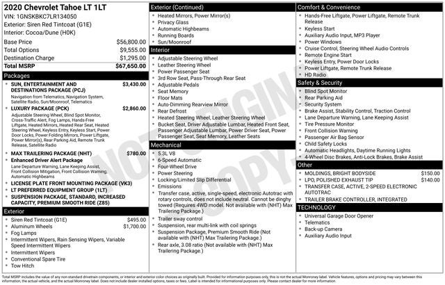2020 Chevrolet Tahoe LT