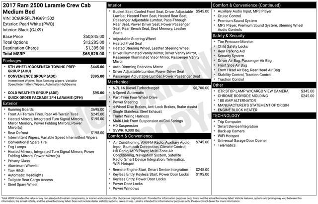 2017 RAM 2500 Laramie