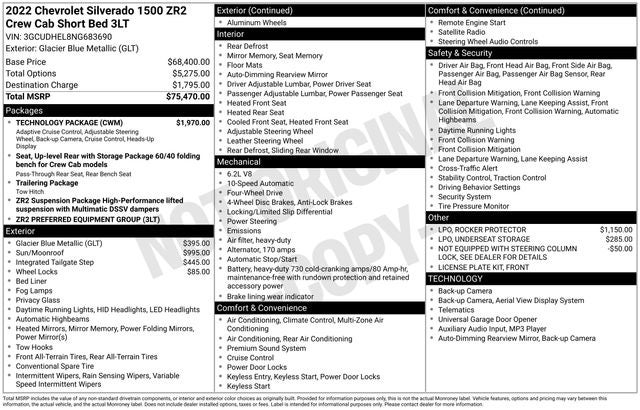 2022 Chevrolet Silverado 1500 ZR2