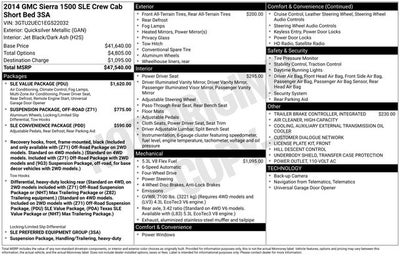 2014 GMC Sierra 1500 SLE