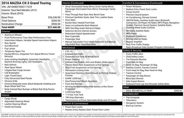 2016 Mazda Mazda CX-3 Grand Touring