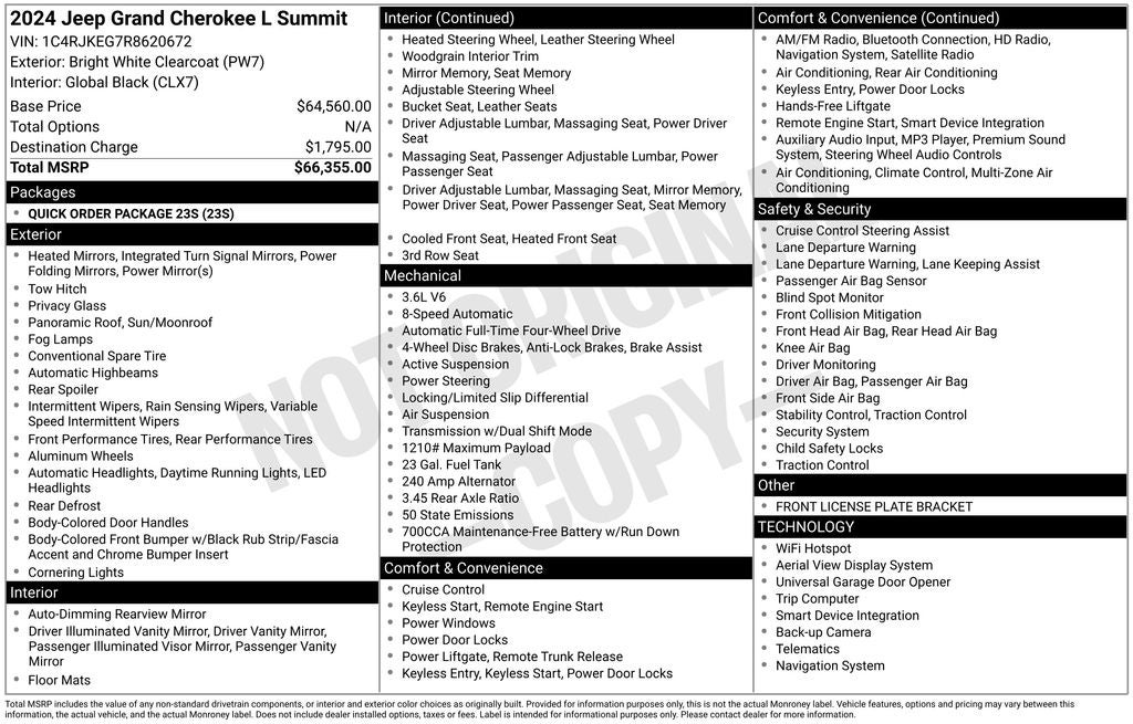 2024 Jeep Grand Cherokee L Summit
