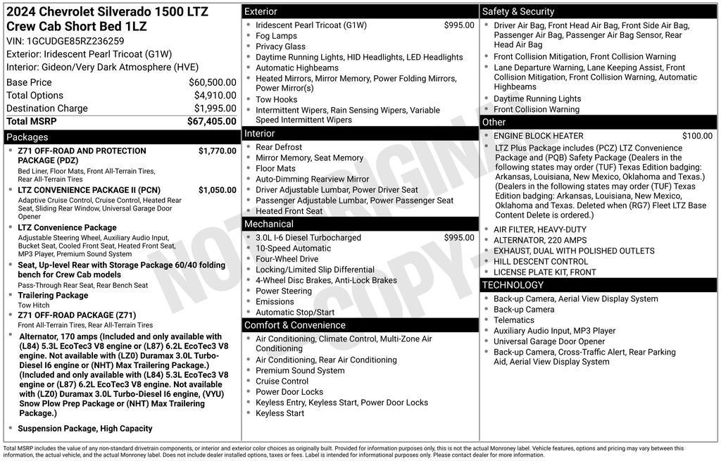 2024 Chevrolet Silverado 1500 LTZ