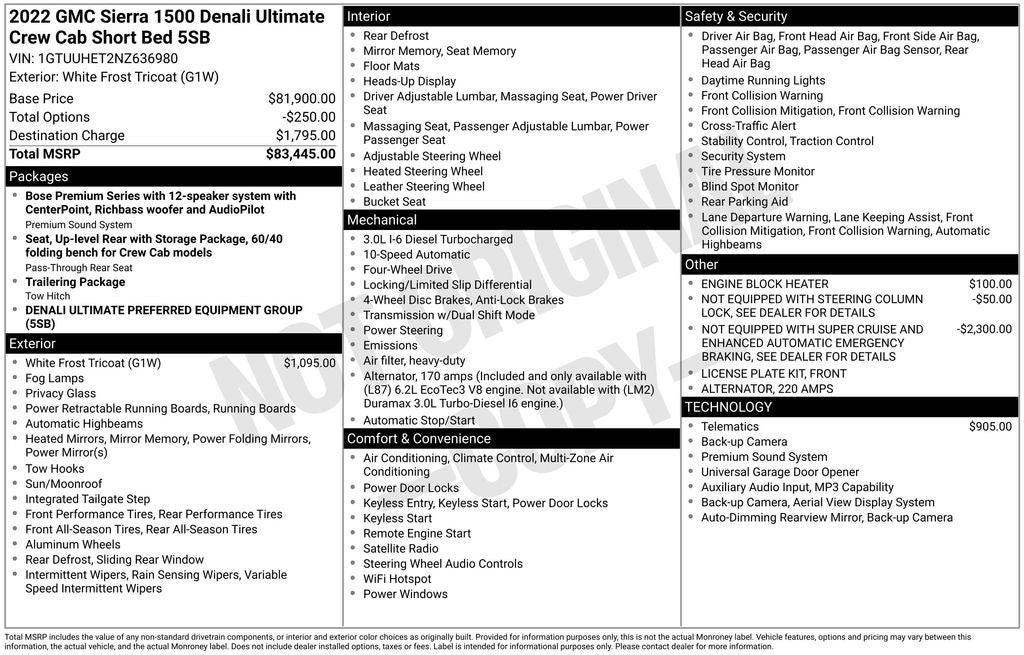 2022 GMC Sierra 1500 Denali Ultimate
