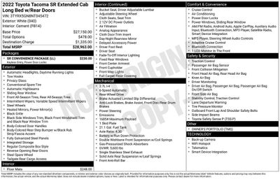 2022 Toyota Tacoma Base