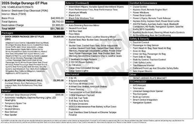 2026 Dodge Durango GT Plus AWD