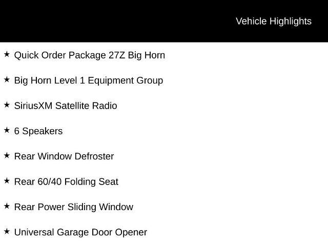2026 RAM 1500 Big Horn 4x4 Crew Cab 5'7" Box